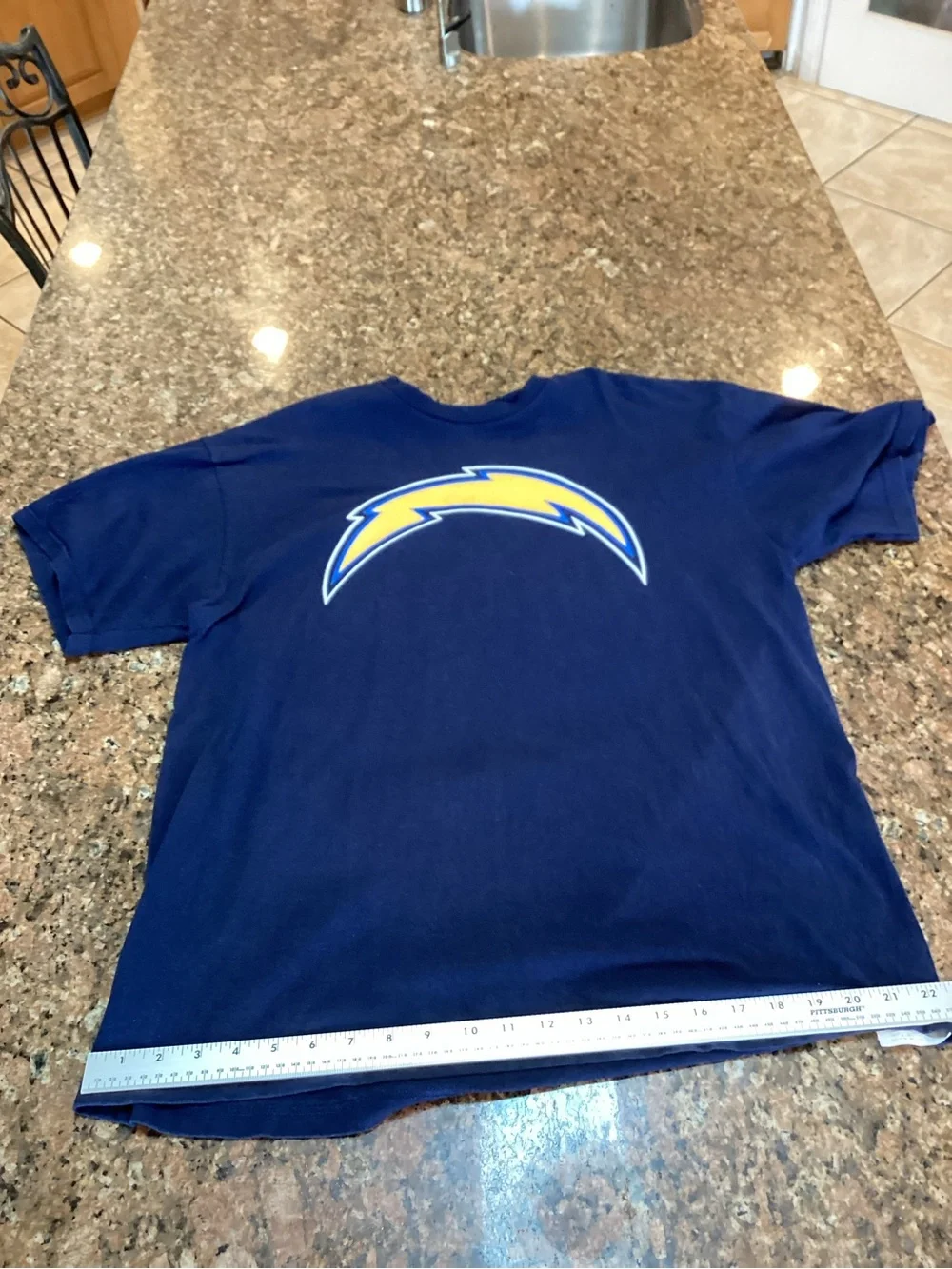 NFL San Diego Chargers , Navy with Yellow Bolt Logo, Rivers #17,  Official T-shi